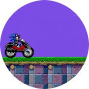 Соник на мотоцикле