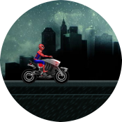 Человек Паук Быстрый мотоцикл