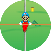 Марио на веревке