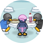Ресторан для пингвинов