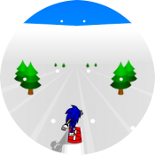 Sonic сноуборд 3D